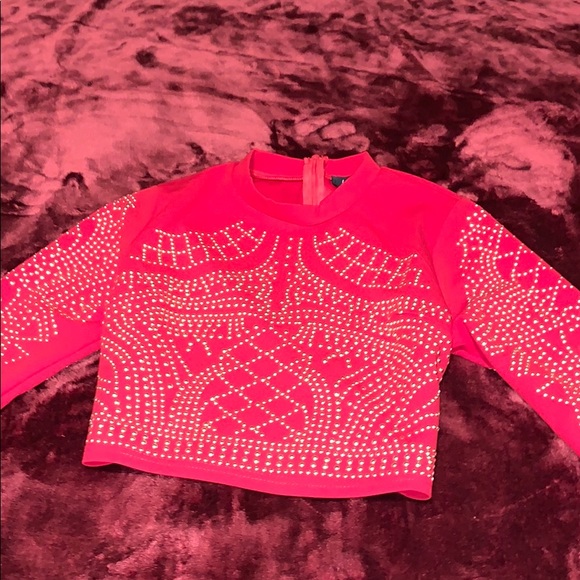 Red Crop Top - Picture 3 of 3